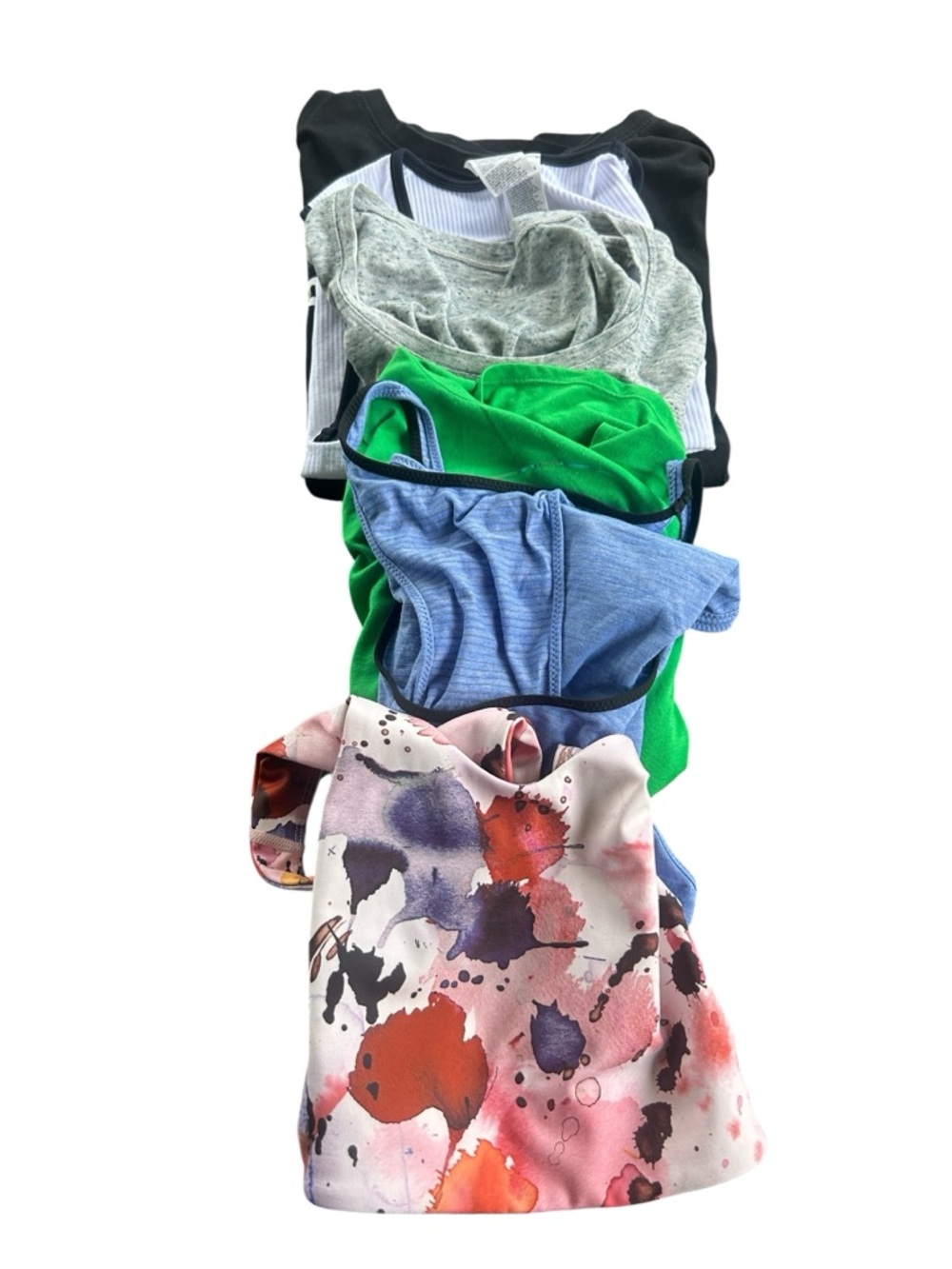 Activewear bundle ladies tops and tanks set of 6 items assorted trendy workout